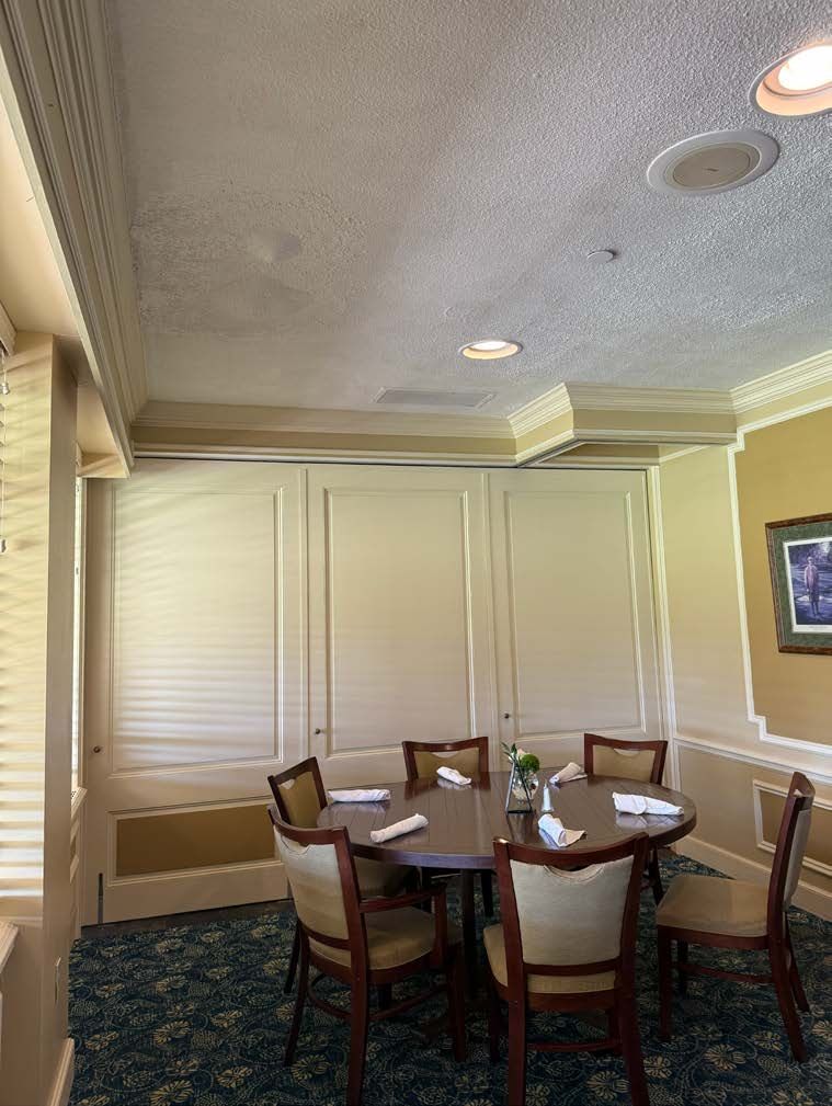 Dated private dining room
